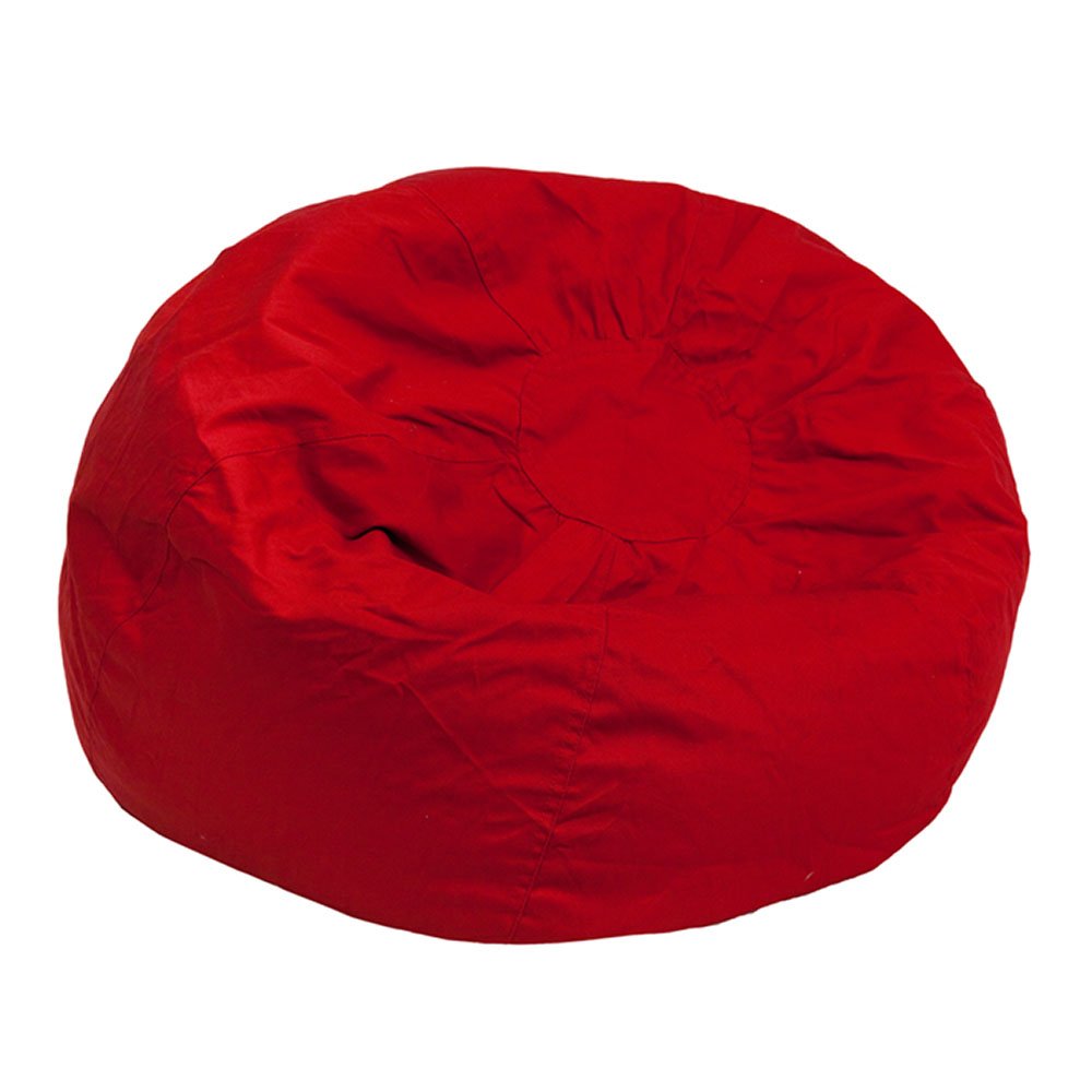 Small Solid Red Kids Bean Bag Chair [DG-BEAN-SMALL-SOLID-RED-GG]