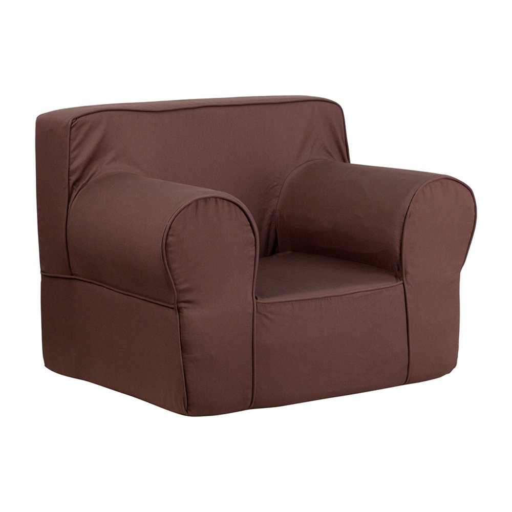 Flash Furniture Oversized Solid Brown Kids Chair [DG-LGE-CH-KID-SOLID-BRN-GG]