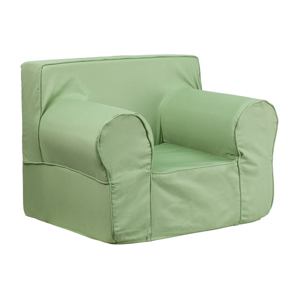Flash Furniture Oversized Solid Green Kids Chair [DG-LGE-CH-KID-SOLID-GRN-GG]