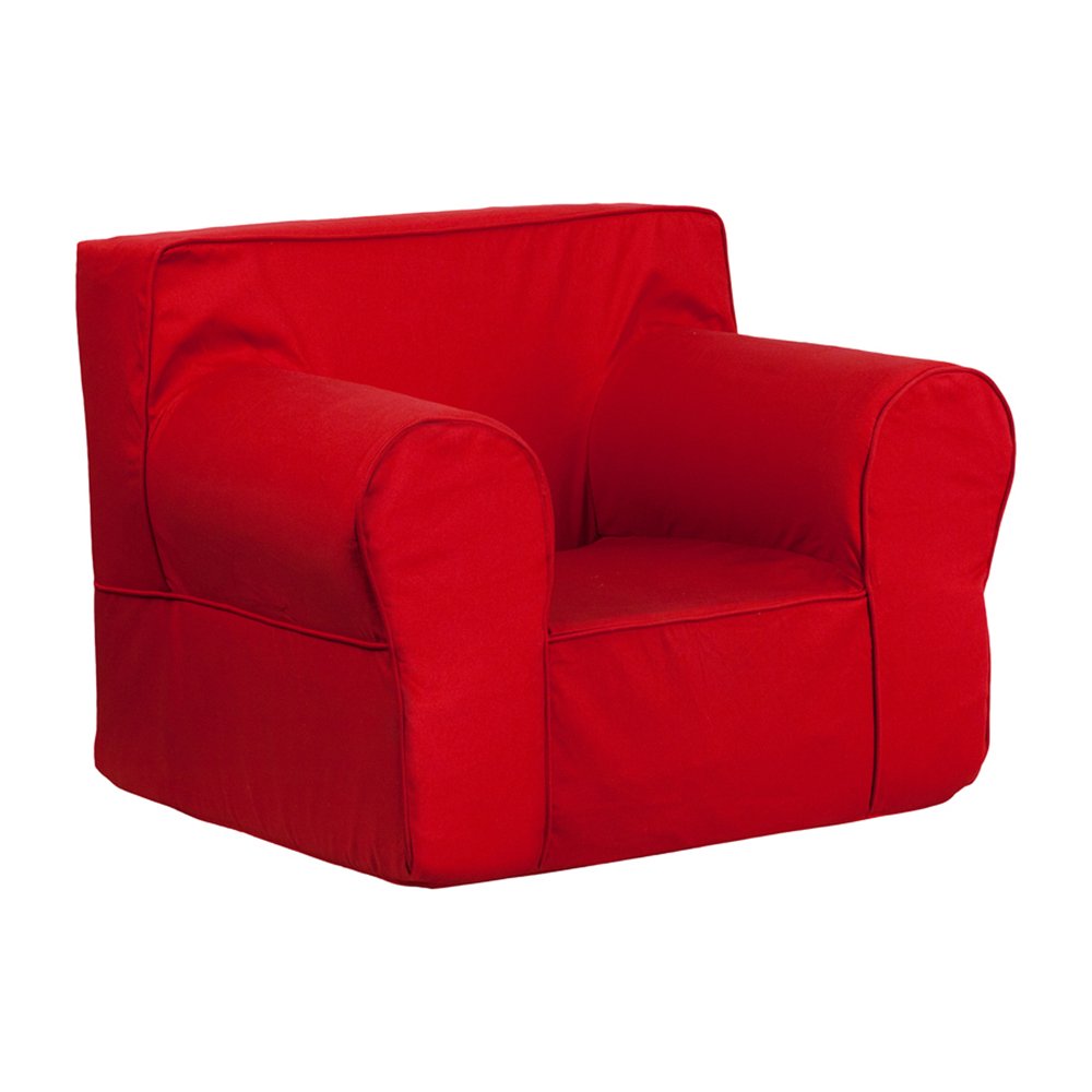 Flash Furniture Oversized Solid Red Kids Chair [DG-LGE-CH-KID-SOLID-RED-GG]