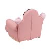 Flash Furniture Kids Pink Little Girl Rocker Chair and Footrest HR-27-GG