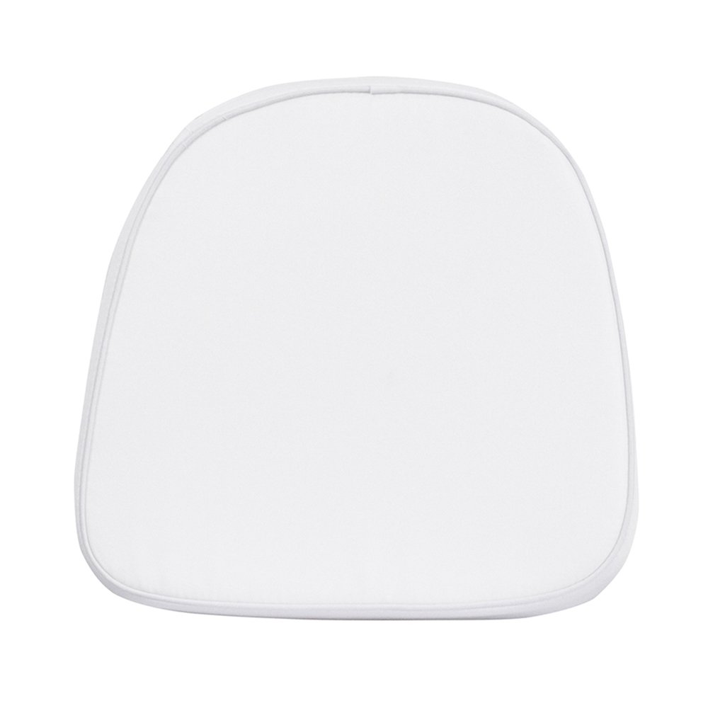 Flash Furniture Kids Soft White Fabric Chiavari Chair Cushion