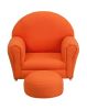 Flash Furniture Kids Orange Fabric Rocker Chair And Footrest [SF-03-OTTO-ORG-GG]