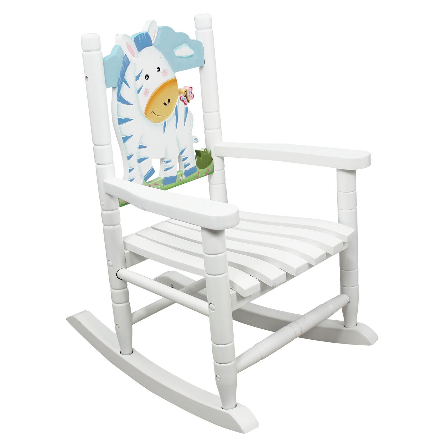 Teamson Kids Children Safari Rocking Play Chair-Zebra