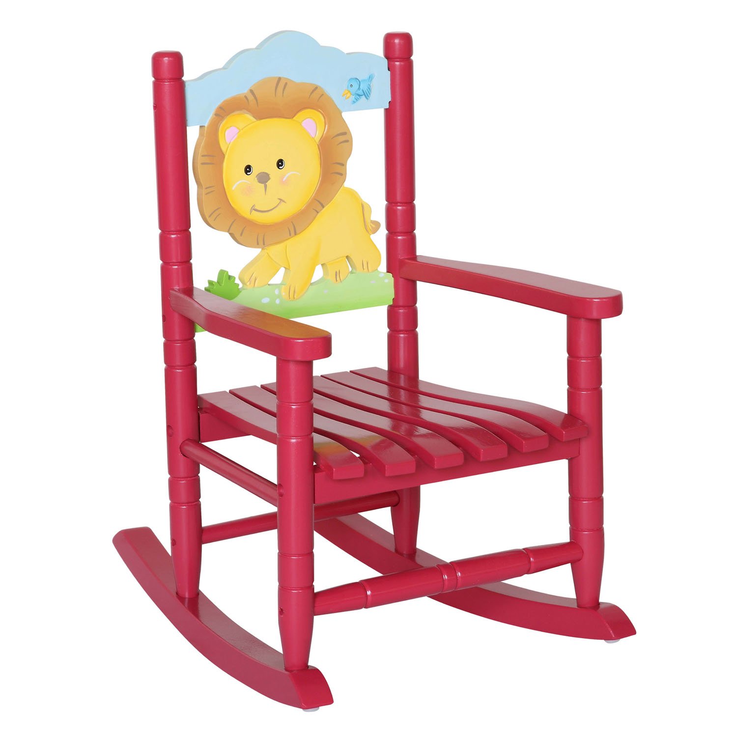 Teamson Kids Children Safari Rocking Play Chair - Lion