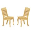 Teamson Kids Windsor Rectangular Table and Set of 2 Chairs - Natural