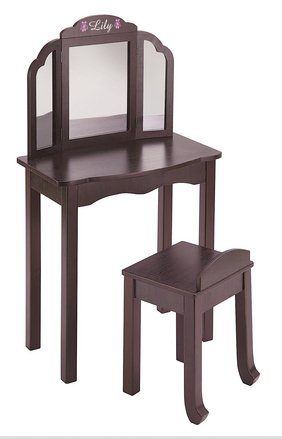 Expressions Vanity & Stool: Espresso